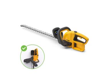 Stiga Электрический кусторез HT 300e 273300001/ST1, 0.2 кВт, 2x20 В, 73 см, 30 мм, 2800 об/мин, 76 мин, 2x2 Ач, 4.5 кг (273300001/ST1)