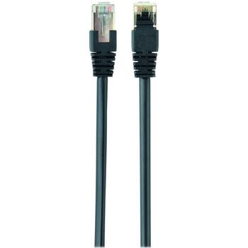 Gembird патч-кабель PP6-2M/BK, 2м, RJ-45, черный, формованный, скрученный, фольга, 8 проводов (PP6-2M/BK)