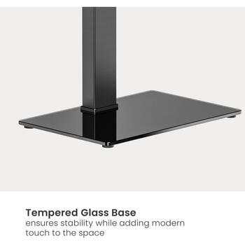 Sbox FS-306 televizora grīdas kronšteins, 37-75'', 40kg, 75x75-600x400, melns, 6 augstuma līmeņi, kabeļu pārvaldība (FS-306)