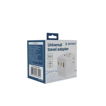 Gembird strāvas adapteris TPA-1A2C20-01-W 20 W balts (TPA-1A2C20-01-W)