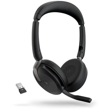 Jabra austiņas Evolve2 65 Flex 26699-999-999, 30m, stereo, uz auss, 136g, 1xUSB (Type C), 1xUSB 2.0, mikrofons, ANC (26699-999-999)