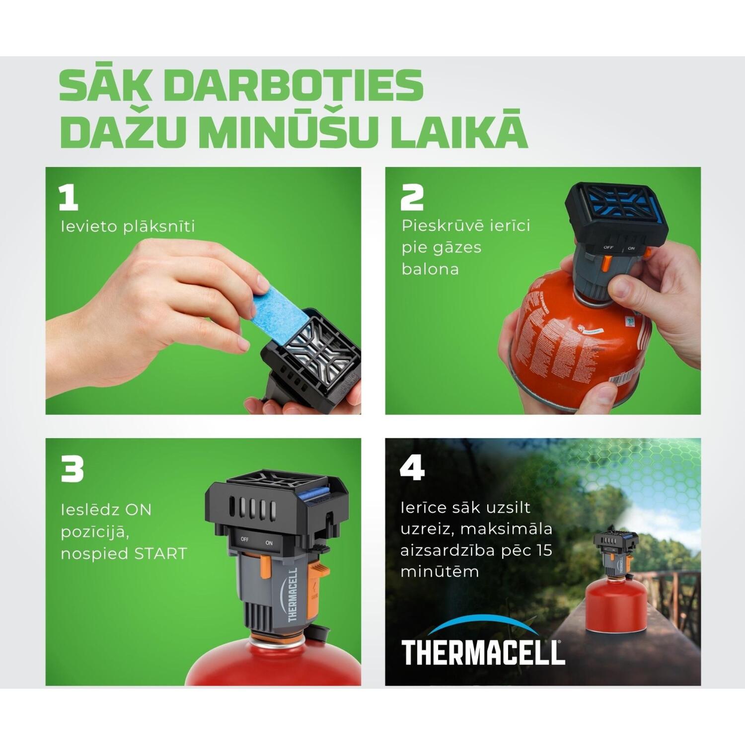 Thermacell Repelenta papildināšana M48-XIX, 12 plāksnītes, atbaidītājs, odi (M48-XIX)