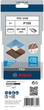 Lentes slīpmašīnām PRO X440 SLĪPLENTA BOSCH 2608606003 (2608606003)