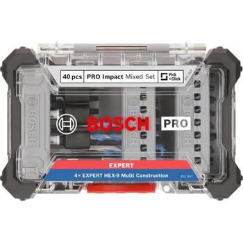 Bosch PRO Impact M. Constr. 2608521U85, 40 daļu urbju un skrūvgriežu uzgaļu komplekts, 25-55mm, 50mm, 60mm, 5-8mm (2608521U85)
