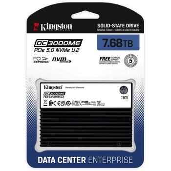 Kingston Название 7.68TB DC3000ME U.2 PCIe 5.0 NVMe TCG Opal Enterprise SSD SEDC3000ME/7T6, 7.68TB, 14000MB/s, 10000MB/s (SEDC3000ME/7T6)