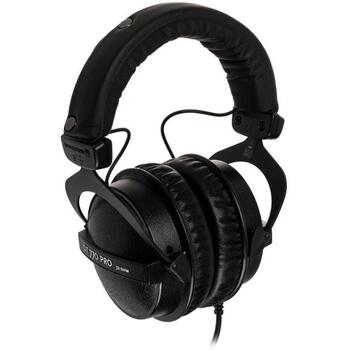 Beyerdynamic наушники DT 770 PRO 32 483664, 32Ом, 5-35000Гц, 1.6м, 3.5мм, адаптер 6.35мм, закрытые, стерео, динамические (483664)