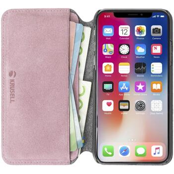 Krusell Broby 4 Card SlimWallet 61492, 16,5см, Folio, Розовый, 4 карманов для карт, Защита от царапин, Пылезащита (61492)