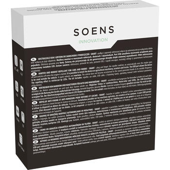 Soens 730721 grauzēju atbaidītājs, 9-65 kHz, 50-80 m2, 5/12 V, 0.6 W, ultraskaņa un LED, automātiskais režīms (730721)