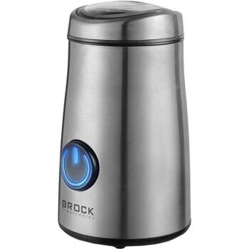 Brock CG 1050 SS кофемолка, 150W, 50g, нержавеющая сталь, нож, защитный замок (CG 1050 SS)