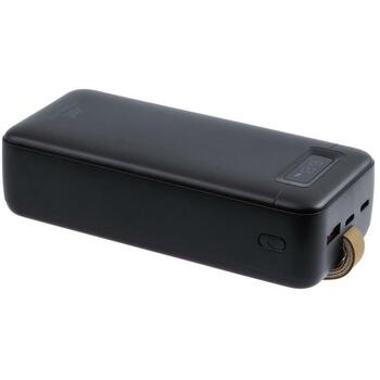 Rivacase Power Bank akumulators VA1083, 30000mAh, Li-Poly, 65W PD3.0, 1xUSB Type-A, 2xUSB Type-C, LCD displejs, ātrā uzlāde (VA1083)