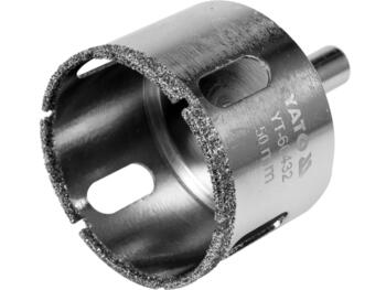 Yato Dimanta flīžu urbis YT-60432, 50mm, 400 min⁻¹, sausai un mitrai urbšanai, keramikai un akmensmasai, niķelēts, cilindrisks (YT-60432)