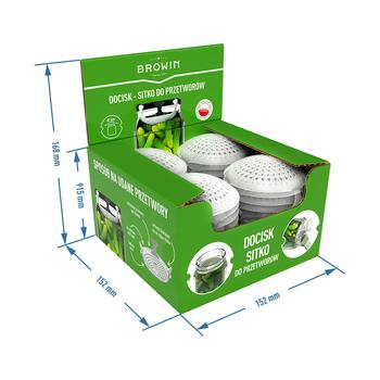 Browin spiediena elements - sietiņš konservēšanai Ø82, 4.0g (139057)