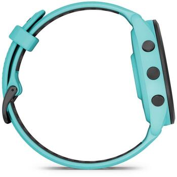 Garmin Forerunner 265 010-02810-12, 46.1mm, 1.29cm, 15d, 8GB, 5ATM, GPS, Bluetooth, AMOLED, 416x416, 135-205mm, черный, синий (010-02810-12)