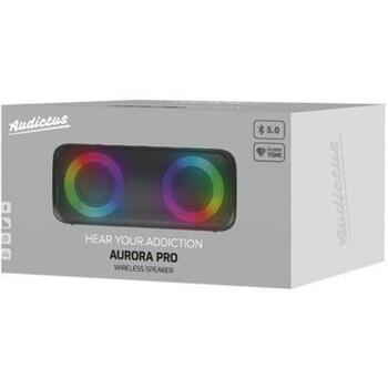Audictus портативная колонка Aurora Pro Tws RGB ABS-1837, 20 Вт, 30-20k Гц, Bluetooth 5.0, IPX6, RGB подсветка (ABS-1837)