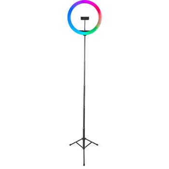 Rio LED gredza gaisma RL12-EU/1,4, 30cm, 5V, 176 LED, tālvadības pults, USB, RGB, 1 tālruņa turētājs (RL12-EU/1,4)