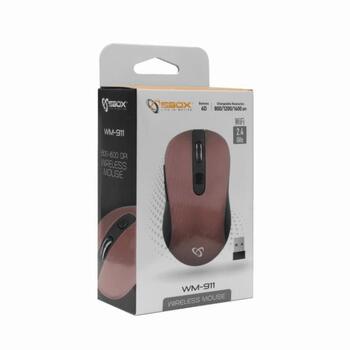 Sbox Мышь WM-911U, 6D, 2402-2480 МГц, 800/1200/1600 DPI, 10м, резиновое покрытие, эргономичный дизайн (WM-911U)