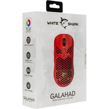White Shark GALAHAD RED GM-5007 Игровая мышь GALAHAD-R, 800-6400 DPI, 6 кнопок, 1,8 м, USB 2.0, RGB подсветка (GALAHAD-R)