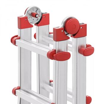 Hailo M80 037520007 daudzfunkcionālās kāpnes, alumīnijs, 4x5 pakāpieni, 150 kg, 515 cm, 17 kg (037520007)