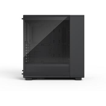 Fractal Design Datora korpuss Epoch FD-C-EPO1A-02, ATX, melns, rūdīts stikls, 3x 120 mm ventilatori, 372 mm GPU (FD-C-EPO1A-02)