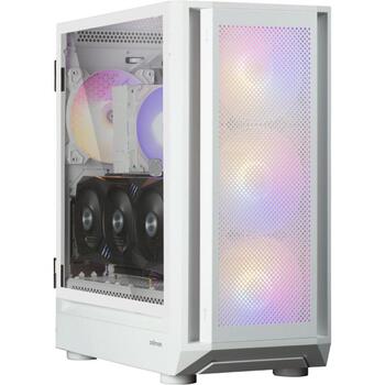 Zalman Корпус для компьютера i6 White, RGB вентилятор x4 T/G, 6.4кг, 23см, 47.5см, 42см, пластик, закаленное стекло, сталь (i6 White)