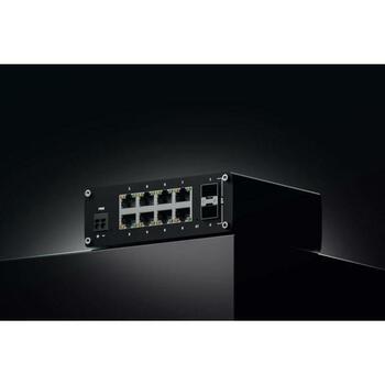 Teltonika управляемый коммутатор TSW212 8 гигабитных портов, 2 SFP порта, 20 Гбит/с, IP30, DHCP клиент, поддержка VLAN (TSW212)
