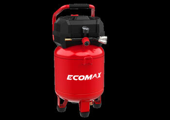 Ecomax virzuļkompresors EMX 0232481, 24l, 1500W, 220-240V 50Hz, 180l/min, 10bar, bezeļļas, vertikāls (0232481&EMX)