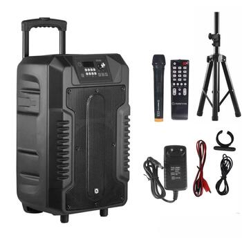 Manta Беспроводная колонка SPK1203B100, 100 W, Bluetooth 5.0, AUX, Гитара, Микрофон, Micro SD, USB, 8 ч работы от аккумулятора (SPK1203B100)
