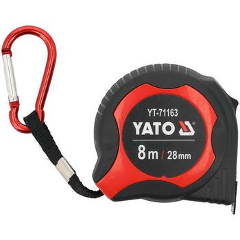 Mērlente celtniecības un montāžas mērījumiem 8m x 28mm YT-71163 GRE Yato (YT-71163)