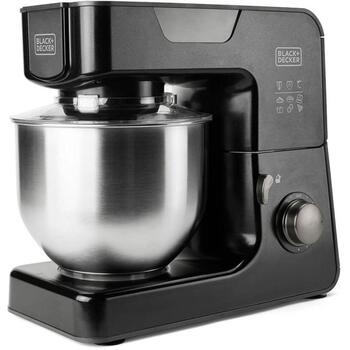Black Decker Planetārais pārtikas pārstrādātājs ES9130060B, 1000 W, 5.2 L, nerūsējošais tērauds, 8 jaudas līmeņi (ES9130060B)