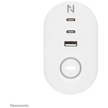 Neomounts Pagarinātājs DS22-840WH6, 1.4m, 3680W, 3x kontaktligzda 230V 16A, 4x USB-A 5V 3A, 24x USB-C 5V 3A 20W (DS22-840WH6)