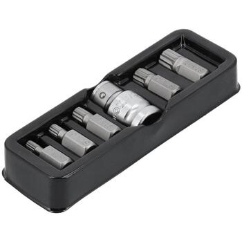 Набор бит для отвертки Yato YT-0414, 6 шт., Spline, 30 мм, S2, 58-62 HRC, пескоструйная обработка, 3/8