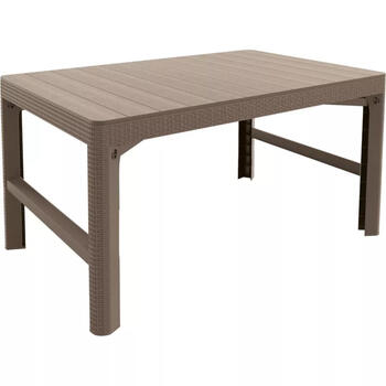 Keter Lyon Rattan Table стол 29202805587, 116x71x40-65см, 7.8кг, регулируемая высота, устойчив к УФ (29202805587)