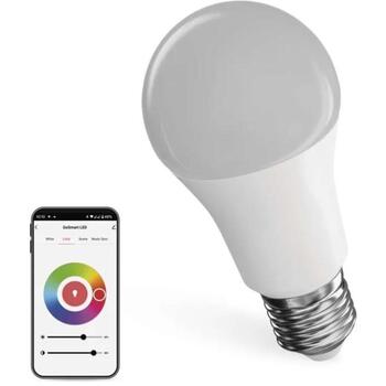 Emos LED лампа GoSmart A60 ZQW515R, 11 W, 1 050 lm, RGB, Wi-Fi, диммируемая, E27 (ZQW515R)