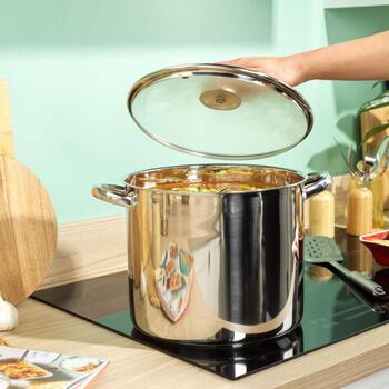 Russell Hobbs Кастрюля RH03801EU7, 11.5L, нержавеющая сталь, серебристый, с крышкой (RH03801EU7)