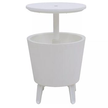 Keter Illuminated Cool Bar 29204184, 49,5x49,5x57-84,5 см, белый, с подсветкой, охладитель (29204184)