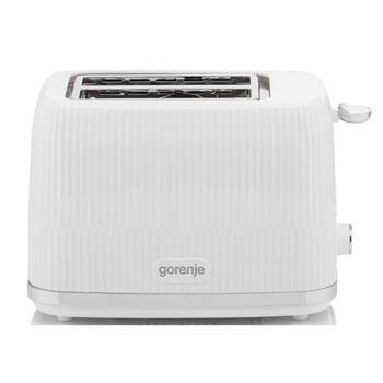 Gorenje T850DPW tosteris maizes grauzdēšanai 850W 2 šķēles atkausēšana uzsildīšana 7 līmeņi Balts (T850DPW)