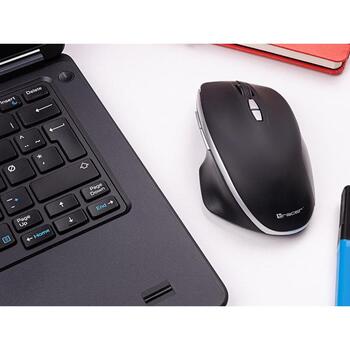 Tracer PERFECT беспроводная оптическая мышь TRAMYS47425, 2xAAA, 10м, 2.4GHz, 800-1600 DPI, 8 кнопок, тихий клик (TRAMYS47425)