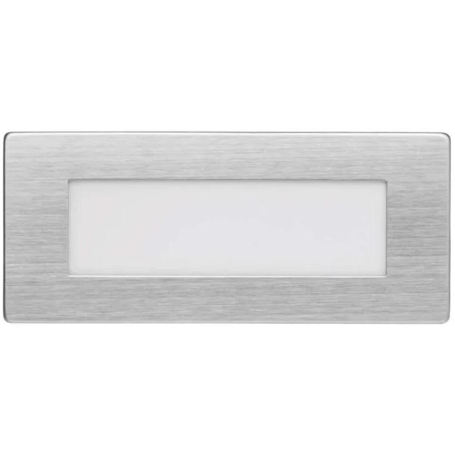 Emos LED Встраиваемый Настенный Светильник AMAL ZC0108, 12 x 5 см, 1,5 Вт, Теплый Белый, IP65, 60 лм, Алюминий, Стекло (ZC0108)