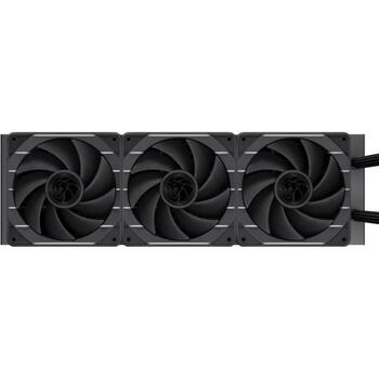 Gamemax procesora šķidruma dzesētājs HAILSTORM 360 LCD BK, 66.89 cfm, TDP līdz 330W, ARGB ventilators, 800-2000 rpm (HAILSTORM 360 LCD BK)