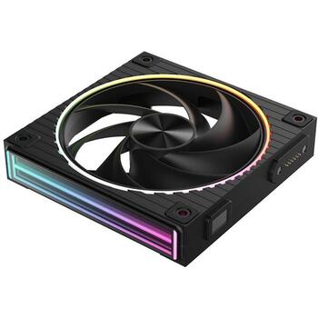 Zalman ZM-DF120 BLACK, 120mm ventilators, ARGB, PWM, 800-2300 RPM, 70.1 CFM, 2.13 mmH2O, 34.5 dBA, 2 lodīšu gultnis (ZM-DF120 BLACK)