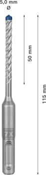 Perforatora urbjiem EXPERT SDS PLUS-7X TRIECIENURBIS PERFORATORIEM, 2608900059 BOSCH (2608900059)