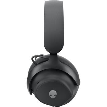 Dell Austiņas Alienware Pro 545-BBFS, Bluetooth, 50mm, 32Ω, ANC, bezvadu, pār-auss, mikrofonu, melna (545-BBFS)