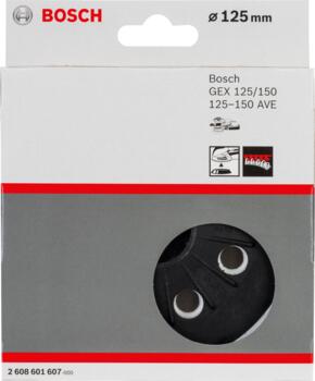 Pamatne GEX 125-150 AVE, Ekscentra slīpmašīnām SLĪPĒŠANAS PAMATNE AR 8 ATVERĒM, 2608601607, BOSCH (2608601607)