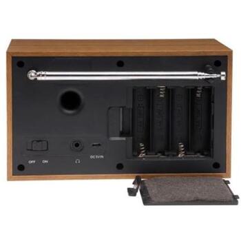 Denver Радиоприемник DAB-46W 111111000400, 2W, DAB+, FM, LCD, Будильник, 4xAA батареи (111111000400)