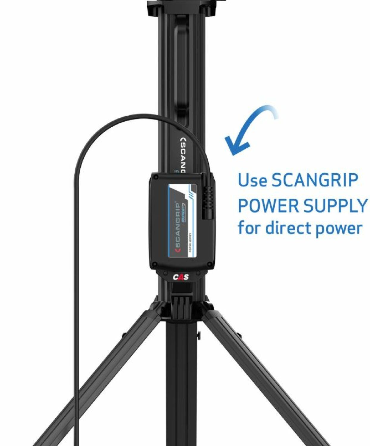 Scangrip Akumulatora lampa TOWER 8 CONNECT 03.6107C, 8000 lm, 5.2 kg, 360° rotējoši prožektori (03.6107C)
