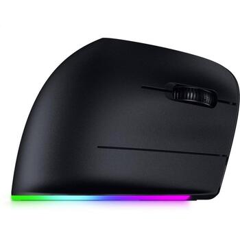 Razer ergonomiska bezvadu pele Pro Click V2 Vertical RZ01-05250100-R3G1, 30000 dpi, 8 pogas, RGB apgaismojums, mehāniskais slēdzis (RZ01-05250100-R3G1)