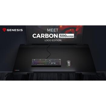 Genesis Carbon 500 Hyper Logo коврик для мыши NPG-2357, 600x1200x2.5mm, черный, водонепроницаемый (NPG-2357)