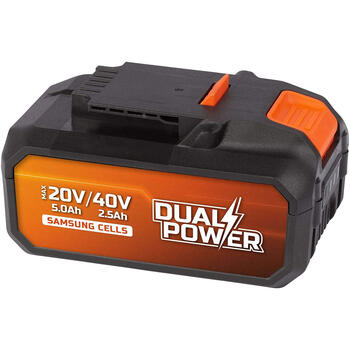 Akumulators 20V (5.0Ah) vai 40V (2.5Ah) POWDP9037 POWERPLUS (POWDP9037)