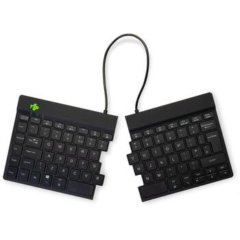 R-Go Tools клавиатура R-Go Split Break, Bluetooth 5.0, QWERTY, эргономичная, компактная, черная, 2.4 GHz, 1.02 м (RGOSBUKWLBL)