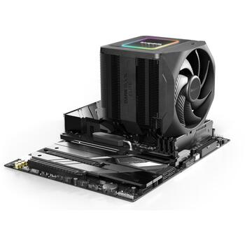 Be Quiet CPU Dzesētājs BK037, 2x135mm, 7 siltuma caurules, 280W TDP, ARGB, melns (BK037)